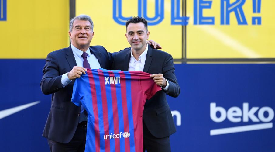 Barcelona Unveils Xavi As New Coach At Camp Nou