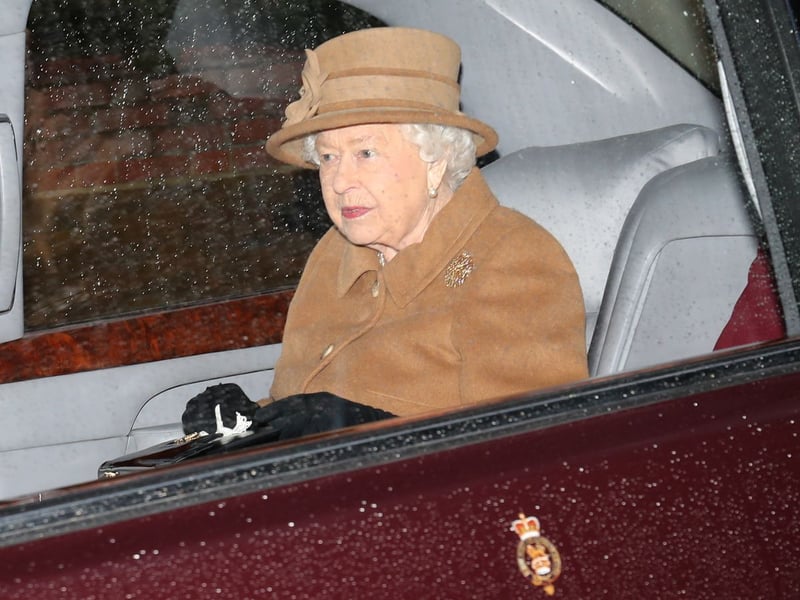 Queen Elizabeth Returns To Windsor After Sandringham Stay