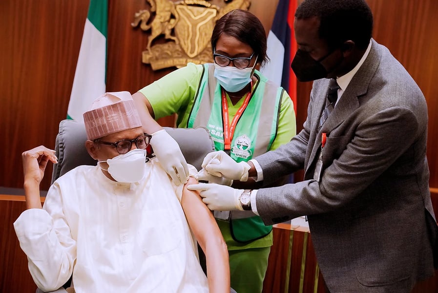 President Buhari Gets COVID-19 Booster Shot