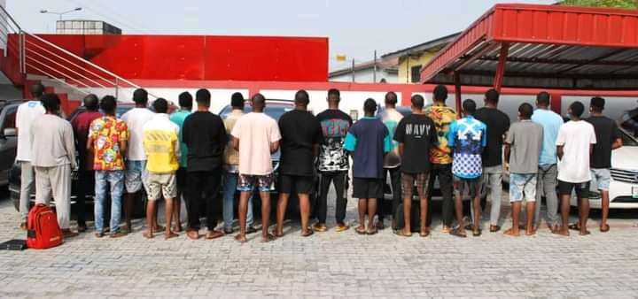 EFCC Arrests 22 Fraudsters In Delta