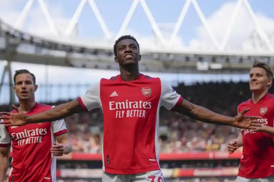 EPL: Nketiah's Brace Solidifies Arsenal's Place In Top 4 Wit