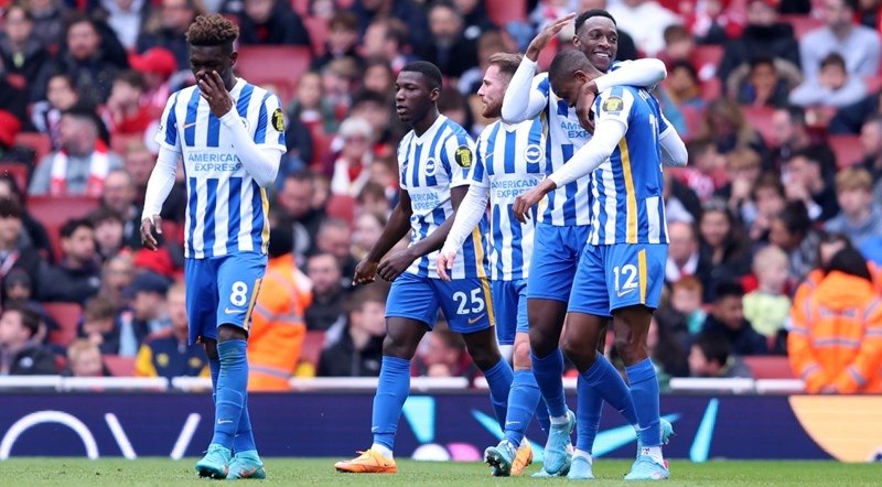 EPL: Zambian Mwepu On Target As Brighton Dent Arsenal's Top 