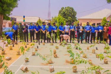  Kano police command receives 400 seedlings for Nigeria poli
