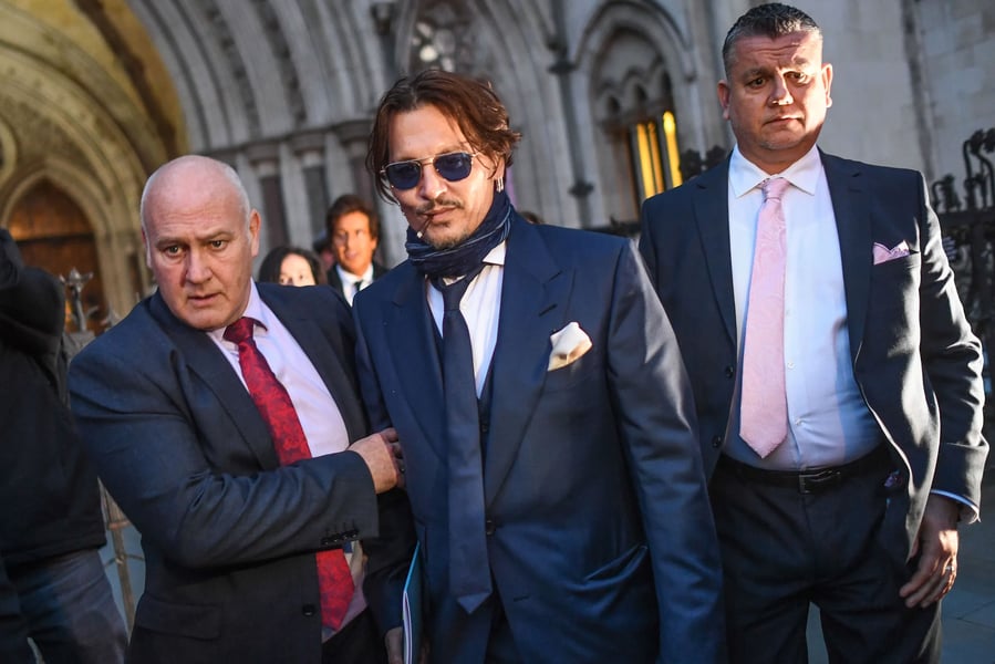 Johnny Depp Spotted Meeting Legal Team Ahead Of Televised Co