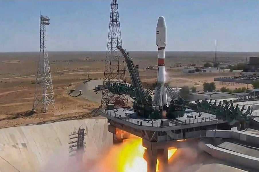 Russia Launches Iranian Satellite Into Space Amid Ukraine's 