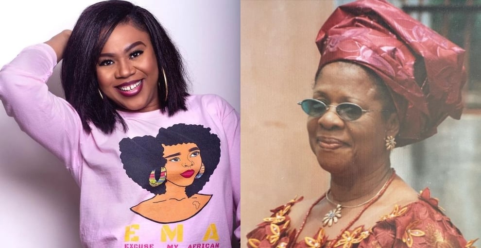 Stella Damasus Mourns Late Mother
