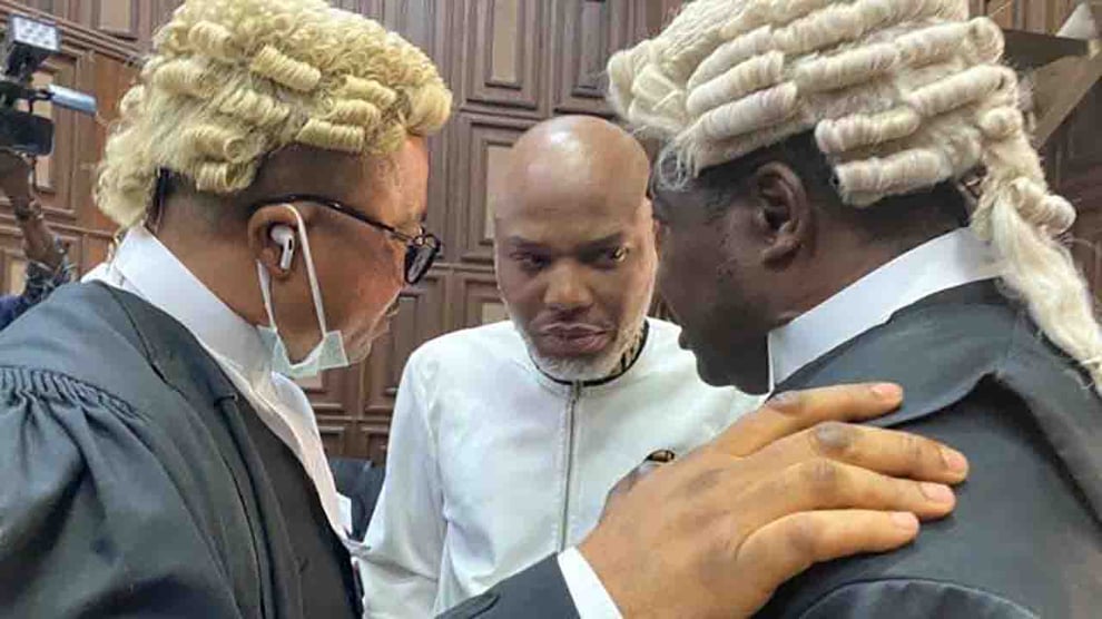 Nnamdi Kanu: FG Reveals Why IPOB Leader Is A Flight Risk