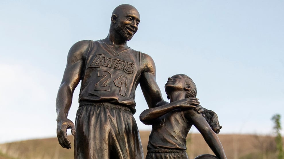 Kobe Bryant: Sculpture Of Late Star, Daughter Erected At Cra