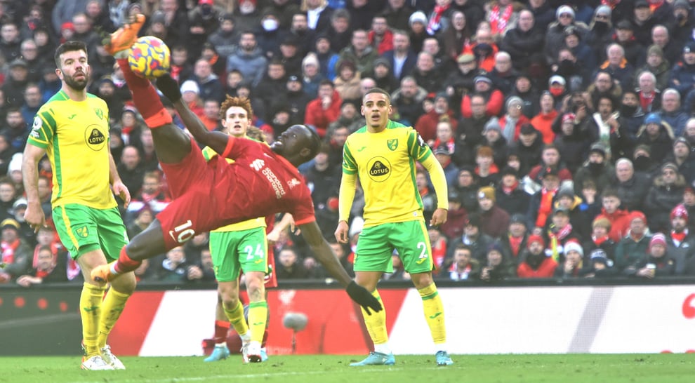 EPL: Mane's Overhead Kick Paves Way For Liverpool's Comeback