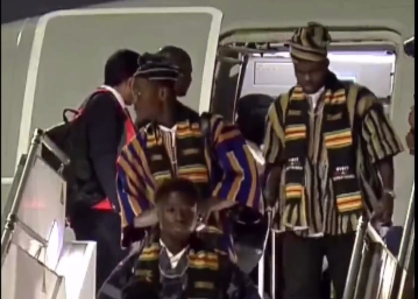 World Cup 2022: Ghana Players Arrive In Style At Qatar