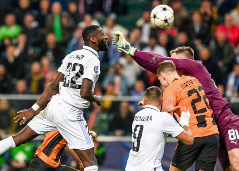 UCL: Rudiger's 'Bloody' Header Sends Madrid Past Shakhtar In