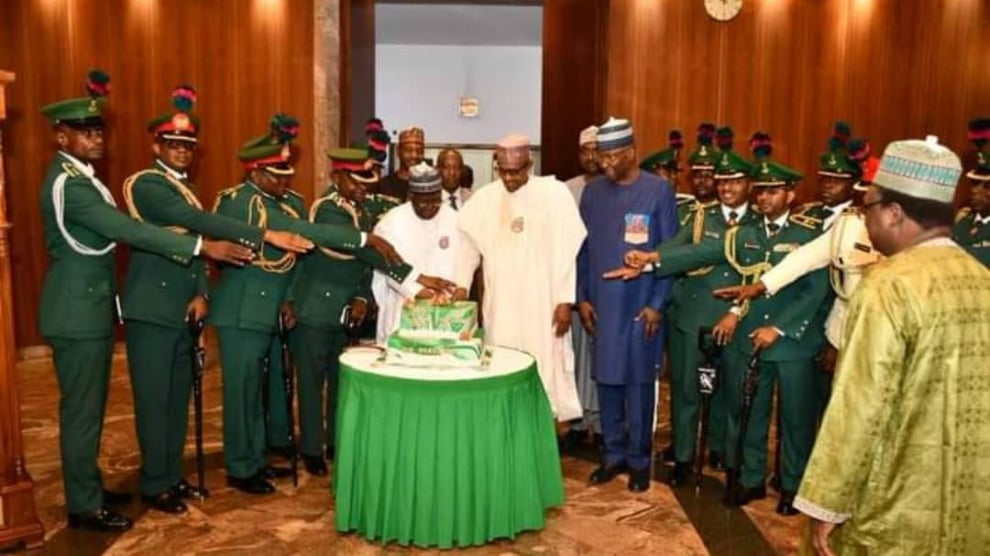 Guards Brigade Celebrates Buhari At 80, Presents Gifts