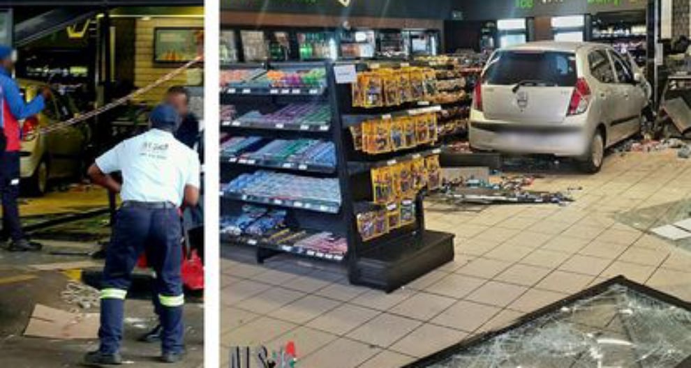 Vehicle Crashes Into Convenience Store, Several People Injur