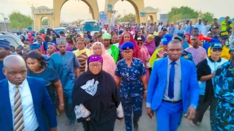 Yola South Organises 10,000-Man Solidarity Walk For Fintiri 