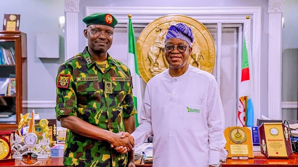 Army Boss Lauds Oyetola For Running Security Conscious Admin