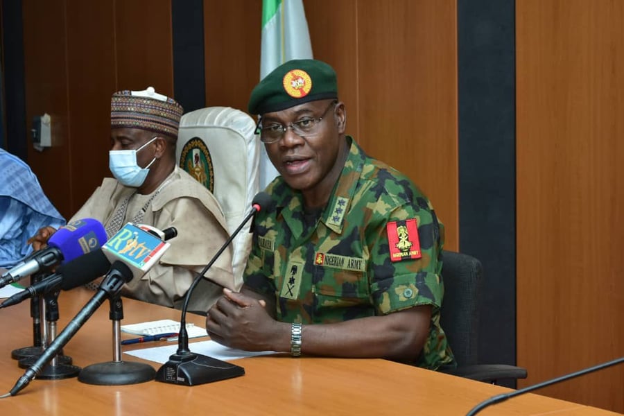 Army Sets Up New Base As COAS Treats Troops To Sallah Lunche