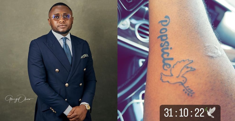 Ifeanyi Adeleke: Ubi Franklin Tattoos Davido Son’s Nicknam