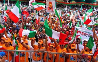 2023: Mammoth Crowd Witness PDP Campaign In Enugu