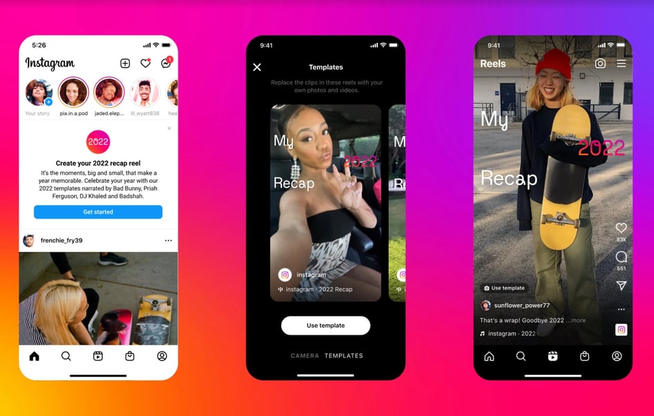 Instagram Introduces New Reel Template For 2022 Recap Functi