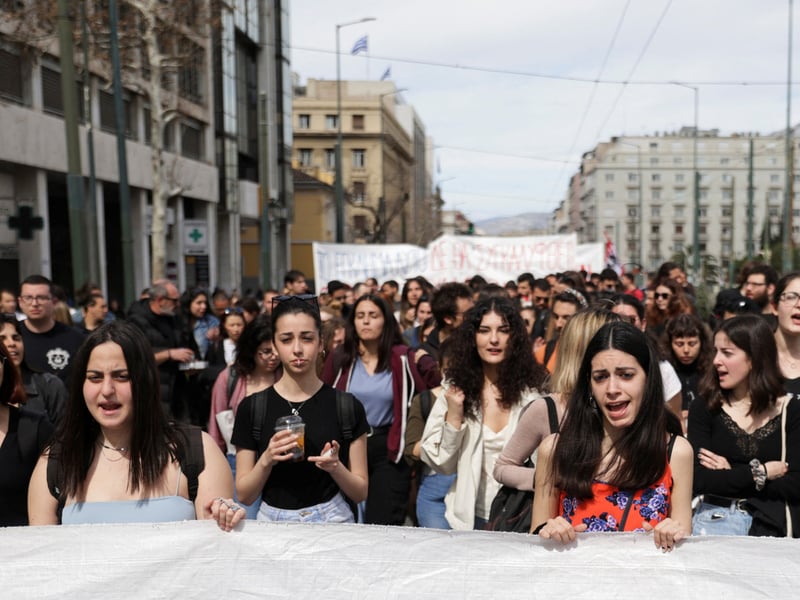 Thousands Protest In Greece Over Train Crash