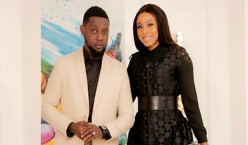 AY Makun, Wife Reveal Second Child's Face 