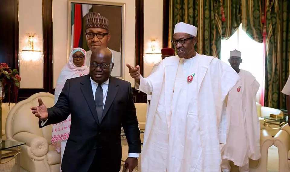 Ghanaian President Meets With Buhari In Aso Villa