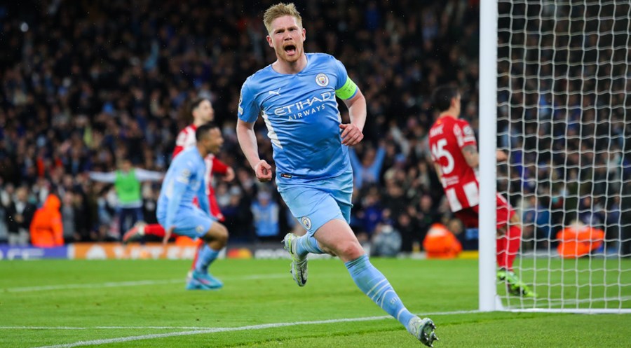 UCL: De Bruyne's Strike Breaks Atletico's Defence To Clinch 