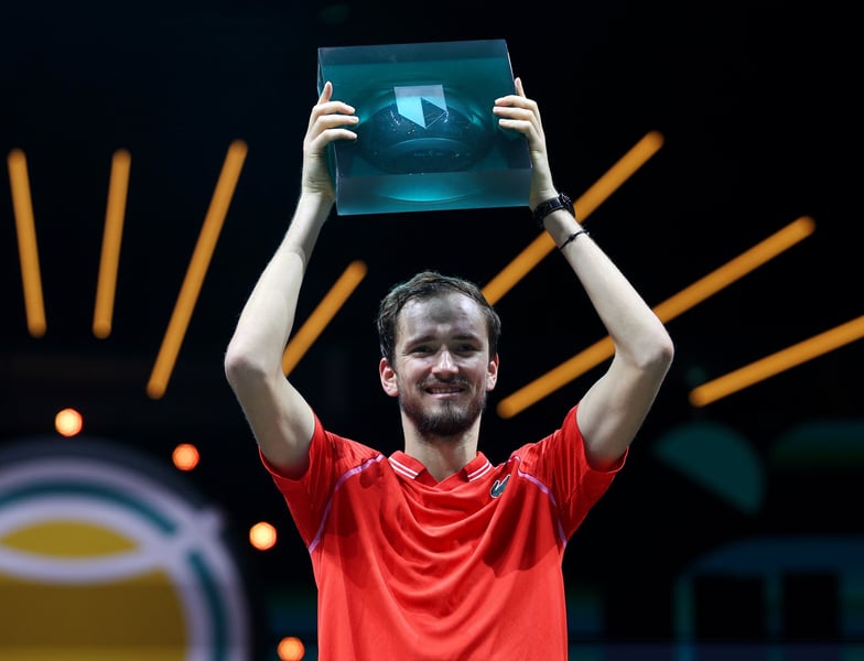 Medvedev Downs Sinner To Claim Rotterdam Title, Set To Enter
