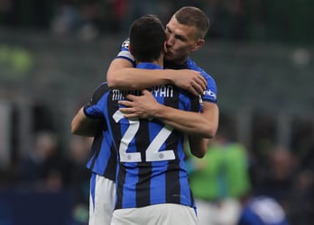 UCL: Dzeko, Mkhitaryan Send Inter Past AC Milan In First Leg