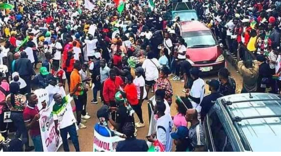 Youths Stage Solidarity Rally For Peter Obi In Jos 
