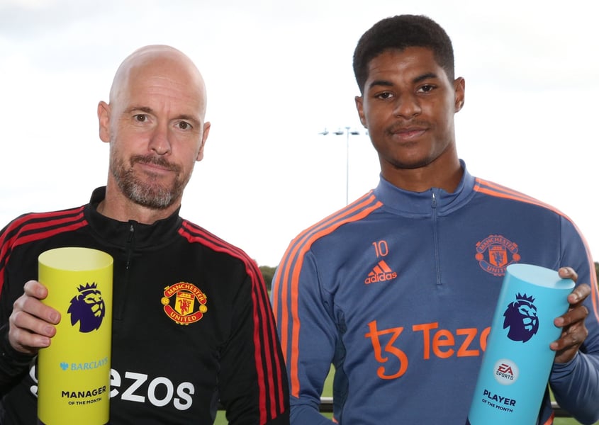 Rashford, Ten Hag Win Premier League September Awards