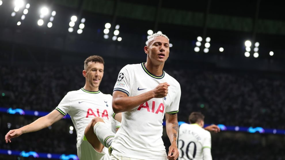 UCL: Debutant Richarlison Braces Tottenham Past 10-Man Marse