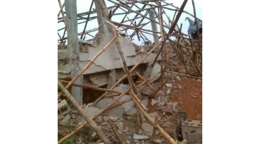 Seven Injured As Hotel Under Construction Collapses In Ibada