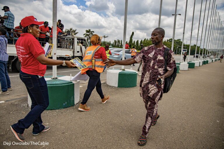 Oil Theft: Members Of PENGASSAN Protest In Abuja