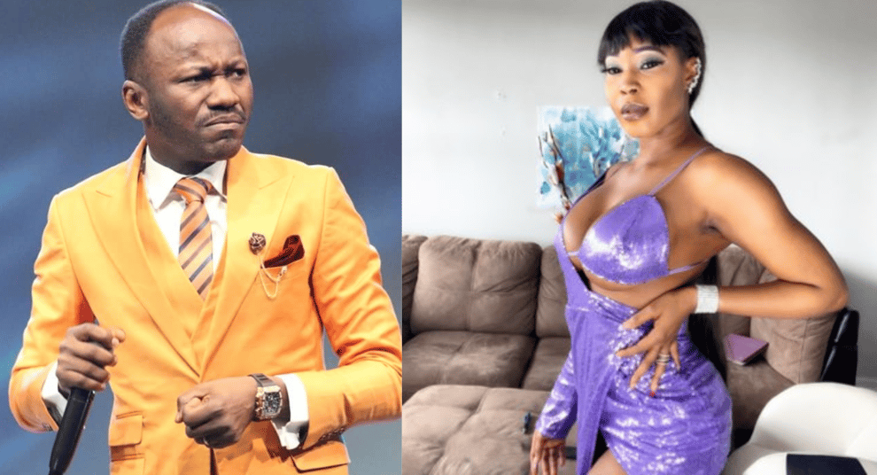 VIDEO: Stephanie Otobo Calls Out Apostle Suleman, Leaks Nude