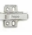 HEPO - CLIP ON HINGE 4 HOLES MOUNTING PLATE