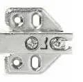 HEPO - SLIDE ON HINGE 4 HOLES MOUNTING PLATE