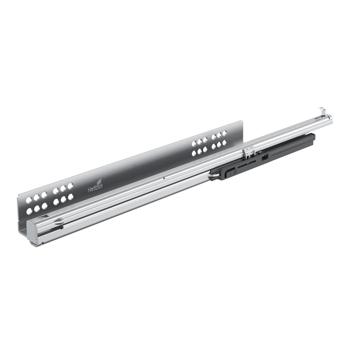HETTICH - QUADRO V6 FULL EXTENSION RUNNER SYSTEM WITH SILENT SYSTEM 30KG UNDER-MOUNT - 350mm LEFT