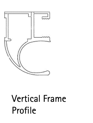 HETTICH GRANT 400 VERTICAL DOOR FRAME ALUMINUM 6000MM - LIGHT CHAMP