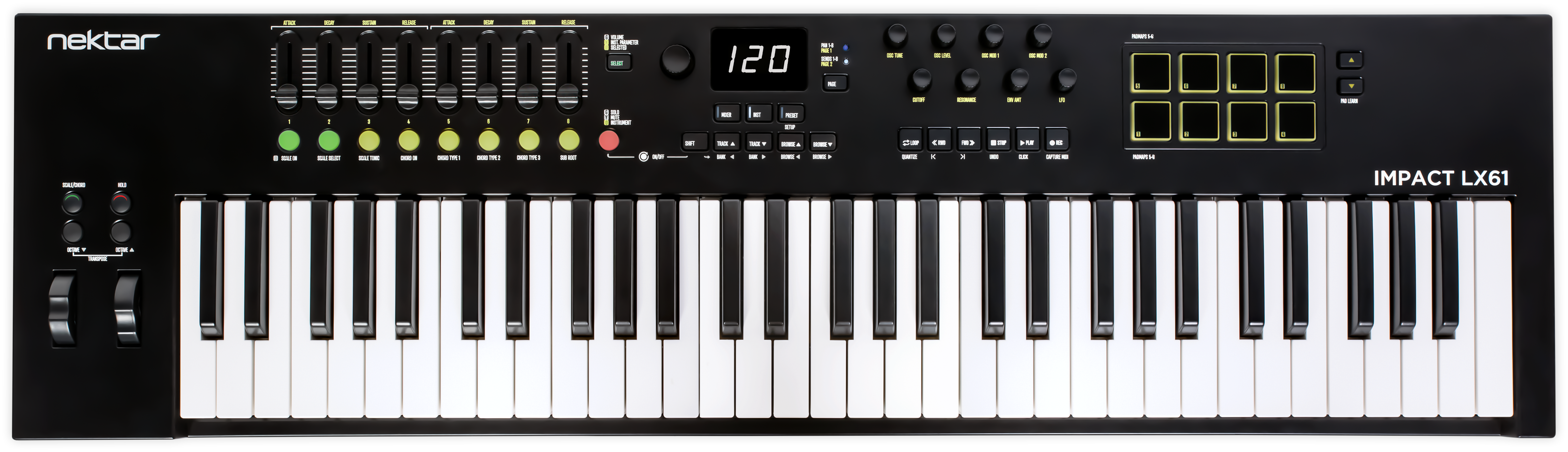 Nektar Impact LX mk3 — MIDI Keyboard with DAW Integration