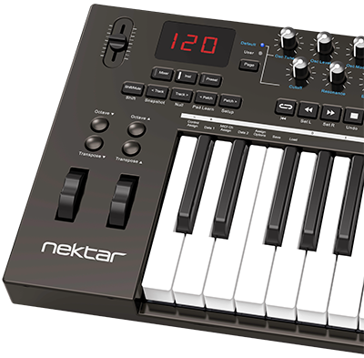 Nektar Impact LX25+ 25-Key MIDI Keyboard Controller - USB Music Production With DAW Integration