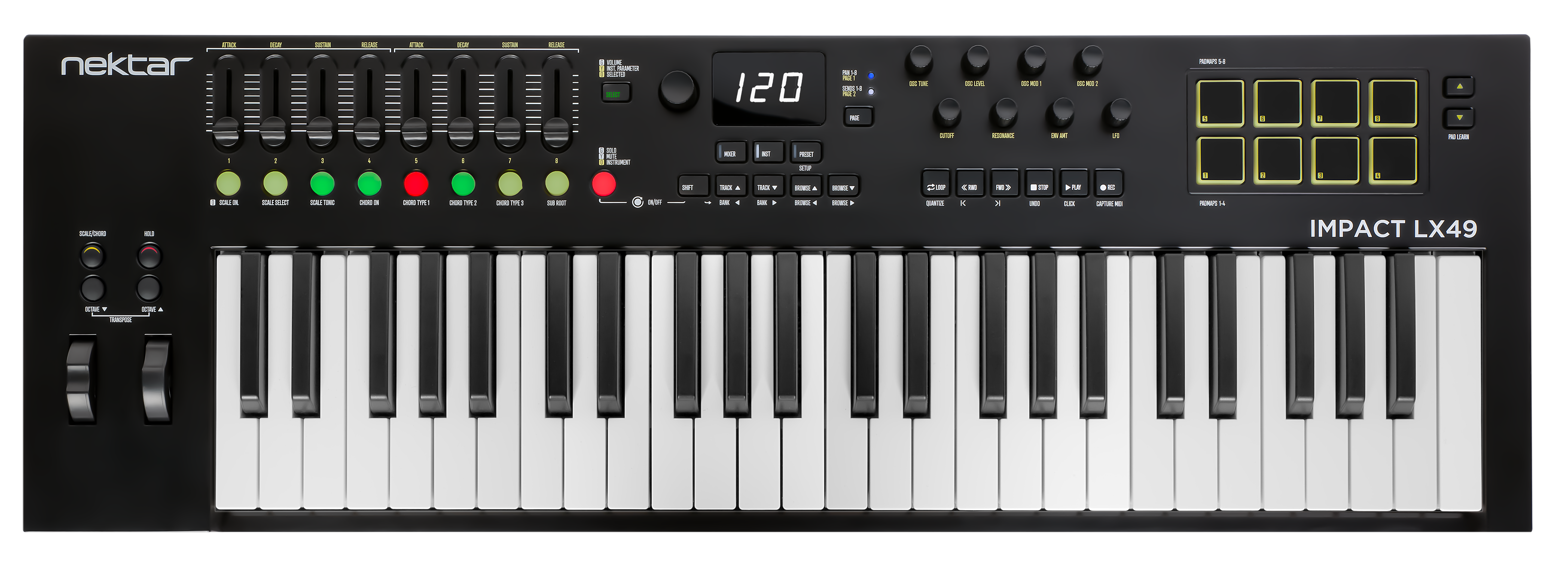 Nektar Impact LX mk3 — MIDI Keyboard with DAW Integration