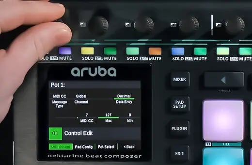 Nektar Auraドラムパッド MIDIコントローラー Amazon | Nektar Aruba Beat Composer | MIDIコントローラー