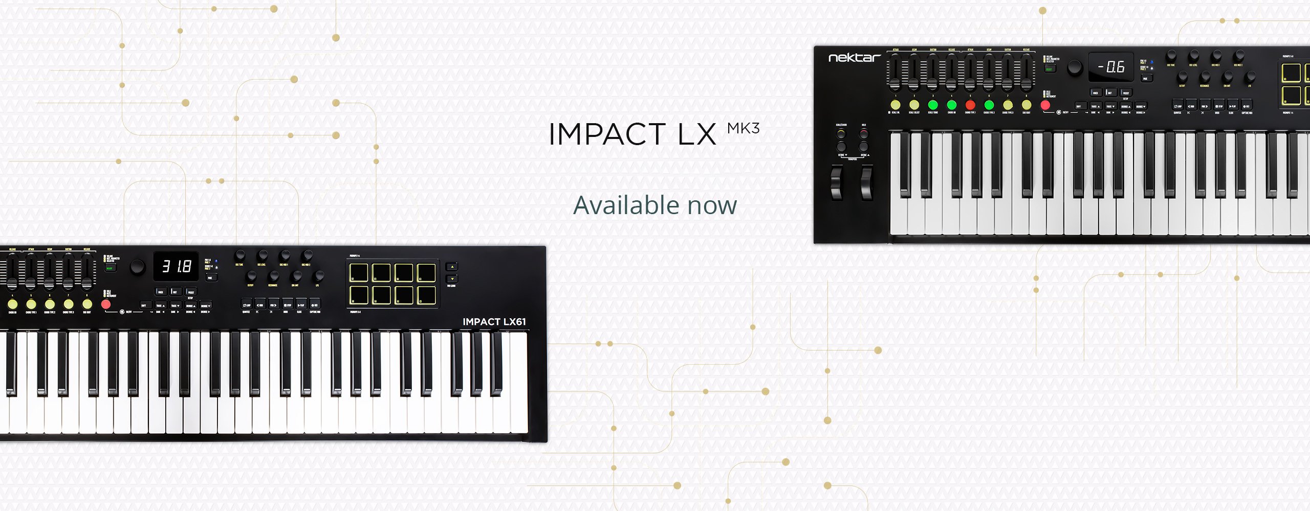 Nektar Impact LX mk3 — MIDI Keyboard with DAW Integration