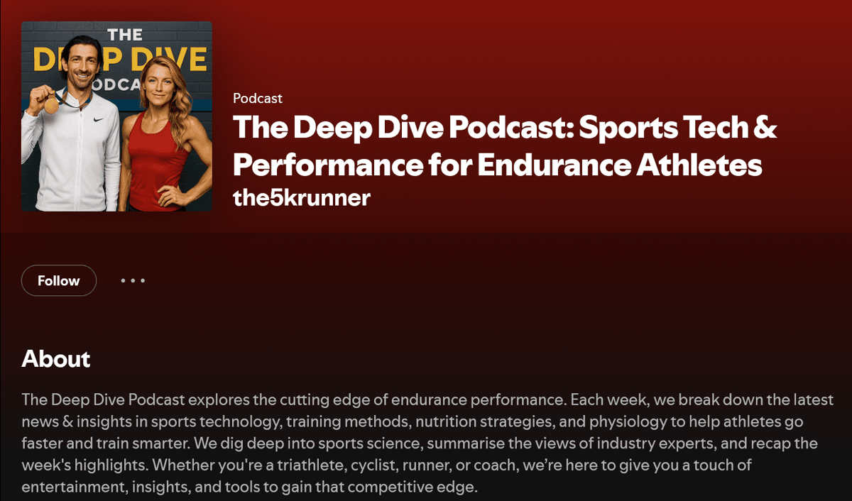The Deep Dive Podcast for endurance sports Tech by the5krunner ft. AI Insights