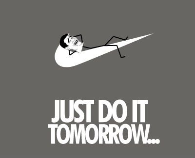 Because I didn't do it today