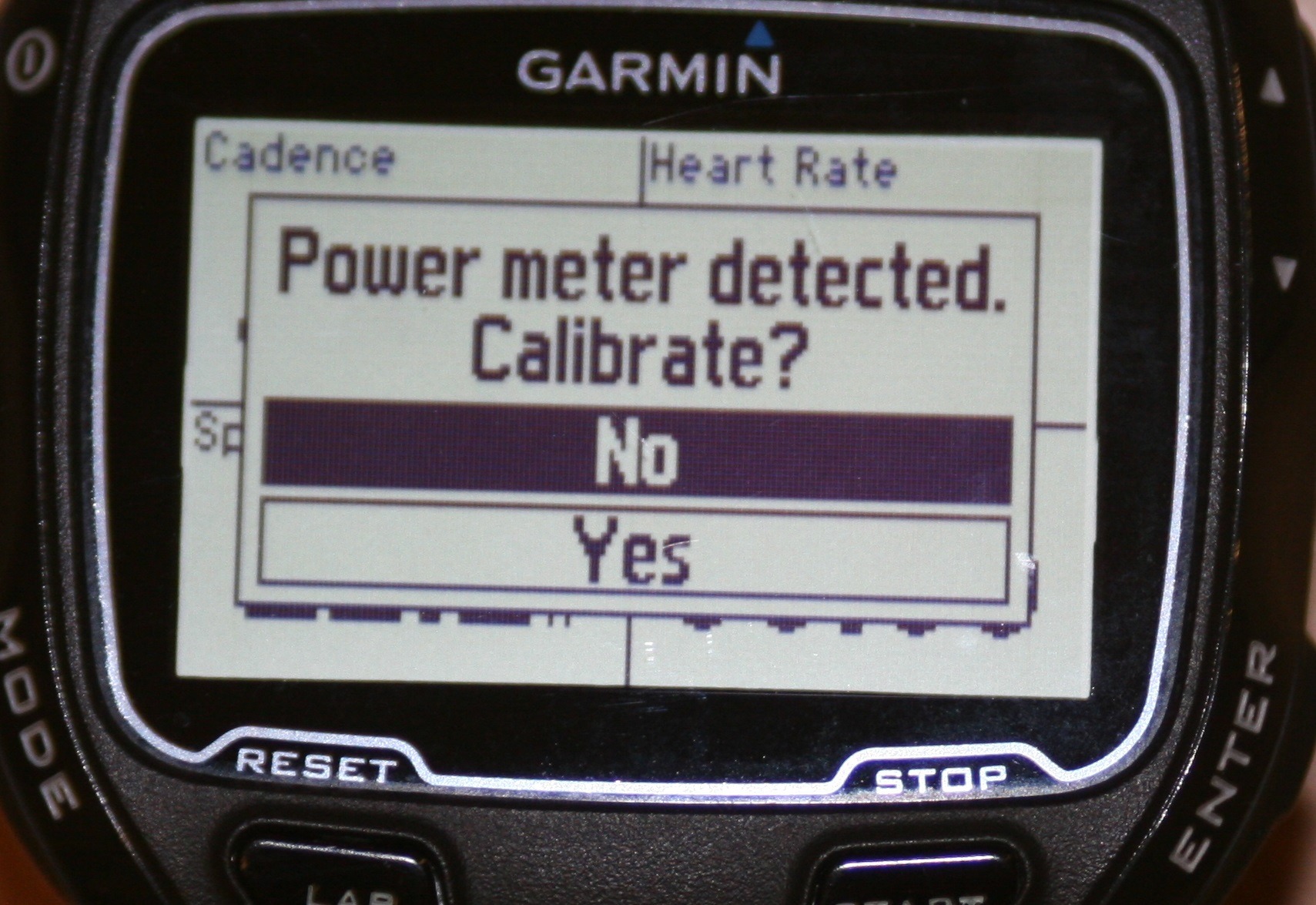Garmin Vector 910XT Calibrate Pair