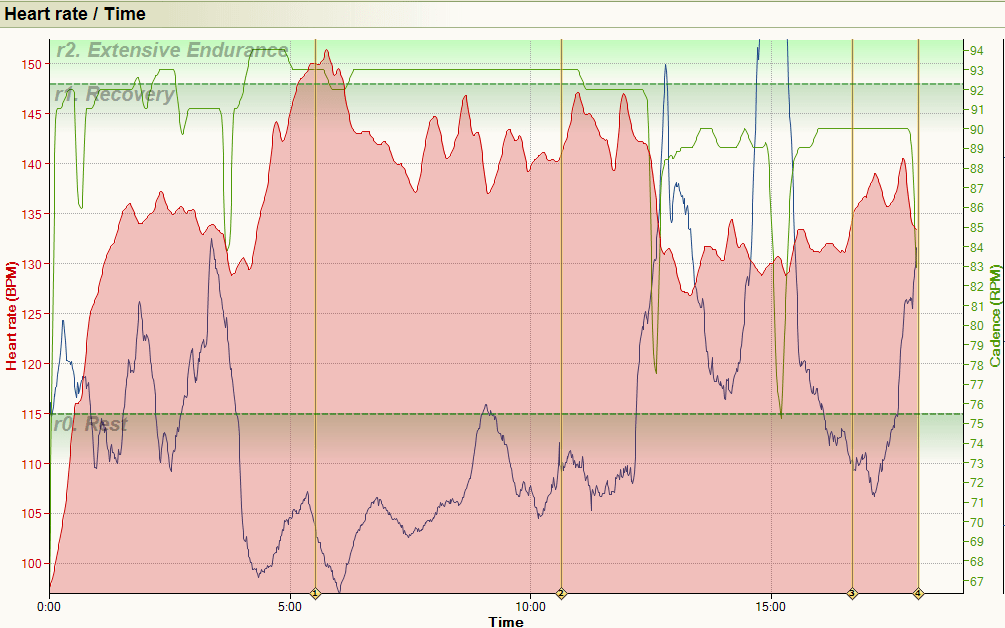HR Run Data Mio Link and Garmin 910XT Same ArmsHR Run Data Mio Link and Garmin 910XT Same Arms