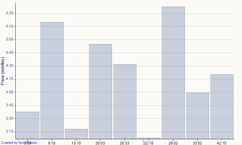 test for watch - 920XT 13-04-2015, Pace