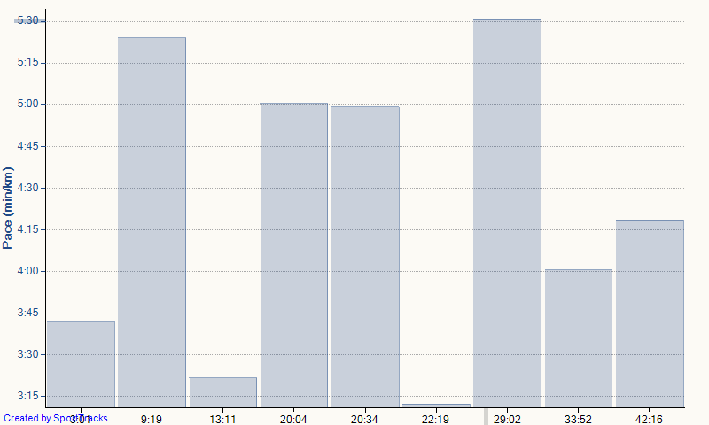 Test For Watch RUNSENSE 13-04-2015, Pace